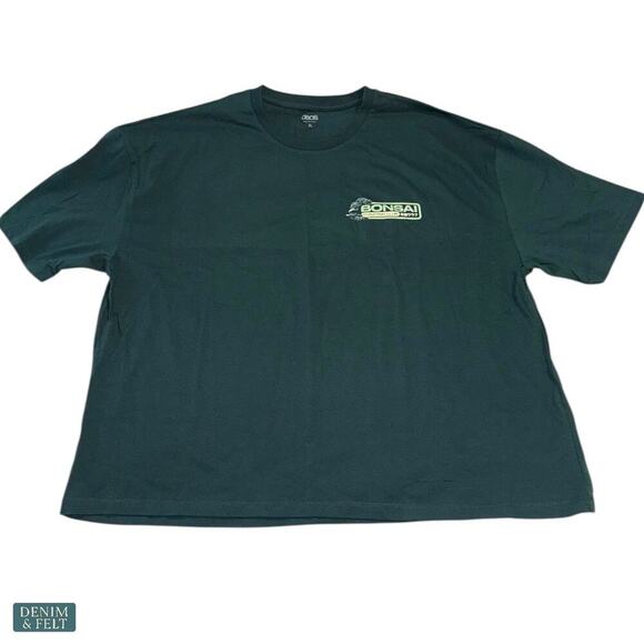 ASOS Design Bonsai Graphic Tee Boxy Oversized Fit Green XL Streetwear Unisex - Picture 4 of 11